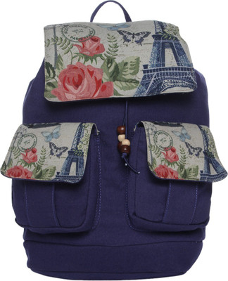 

Impulse Backpack Print Eiffel 20 L Laptop Backpack(Blue)