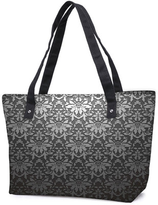 

Snoogg Pack Of 2 Grey Abstract Pattern Combo Tote Shopping Grocery Bag With Coin Pencil Purse Shoulder Bag(Multicolor, 5 L)