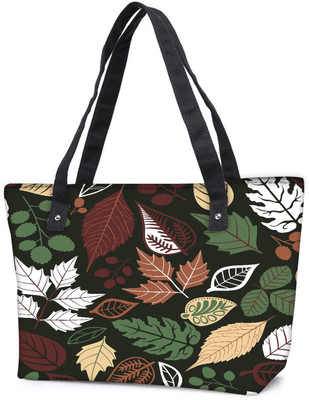 

Snoogg Pack Of 2 Seamless Pattern With Leaf Copy That Square To The Side And Youll Get Seaml Combo Tote Shopping Grocery Bag With Coin Pencil Purse Shoulder Bag(Multicolor, 15 L)