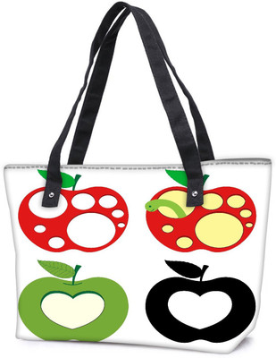 

Snoogg Pack Of 2 Colorful Apples Combo Tote Shopping Grocery Bag With Coin Pencil Purse Shoulder Bag(Multicolor, 5 L)