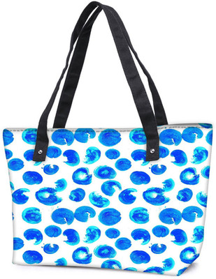 

Snoogg Pack Of 2 Multiple Abstract Blue Paint Combo Tote Shopping Grocery Bag With Coin Pencil Purse Shoulder Bag(Multicolor, 15 L)