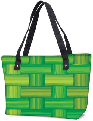 

Snoogg Pack Of 2 Green Bamboo Mat Seamless Vector Texture Combo Tote Shopping Grocery Bag With Coin Pencil Purse Shoulder Bag(Multicolor, 5 L)