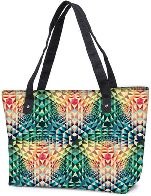 

Snoogg Pack Of 2 Mosaic 2660 Combo Tote Shopping Grocery Bag With Coin Pencil Purse Shoulder Bag(Multicolor, 5 L)