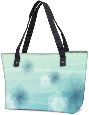 

Snoogg Pack Of 2 Floral Abstract Design Combo Tote Shopping Grocery Bag With Coin Pencil Purse Shoulder Bag(Multicolor, 5 L)