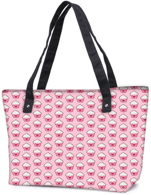 

Snoogg Pack Of 2 Happy Cupcake Combo Tote Shopping Grocery Bag With Coin Pencil Purse Shoulder Bag(Multicolor, 5 L)