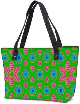 

Snoogg Pack Of 2 Geometrical Pattern Combo Tote Shopping Grocery Bag With Coin Pencil Purse Shoulder Bag(Multicolor, 15 L)