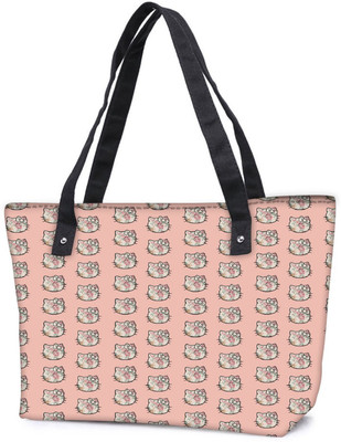 

Snoogg Pack Of 2 Cute Kitty Formation Combo Tote Shopping Grocery Bag With Coin Pencil Purse Shoulder Bag(Multicolor, 15 L)