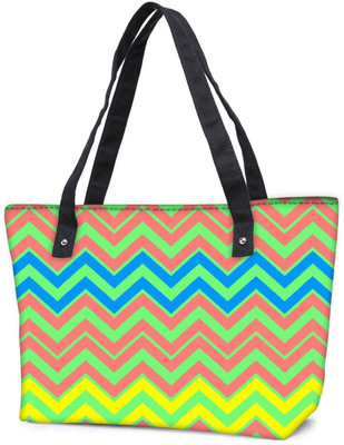 

Snoogg Pack Of 2 Colourful Pattern 2573 Combo Tote Shopping Grocery Bag With Coin Pencil Purse Shoulder Bag(Multicolor, 5 L)