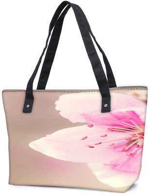 

Snoogg Pack Of 2 Girly Pink Flower Combo Tote Shopping Grocery Bag With Coin Pencil Purse Shoulder Bag(Multicolor, 5 L)
