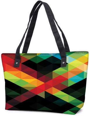 

Snoogg Pack Of 2 Digital Aztec Revolution Combo Tote Shopping Grocery Bag With Coin Pencil Purse Shoulder Bag(Multicolor, 5 L)
