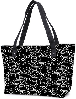 

Snoogg Pack Of 2 Weird Pattern 2507 Combo Tote Shopping Grocery Bag With Coin Pencil Purse Shoulder Bag(Multicolor, 5 L)