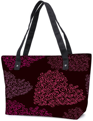 

Snoogg Pack Of 2 Pink Heart Combo Tote Shopping Grocery Bag With Coin Pencil Purse Shoulder Bag(Multicolor, 5 L)