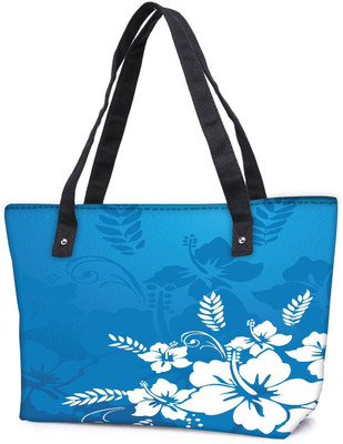 

Snoogg Pack Of 2 Abstract Vector Wallpaper Of Floral Themes In Blue Combo Tote Shopping Grocery Bag With Coin Pencil Purse Shoulder Bag(Multicolor, 15 L)