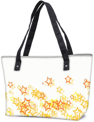 

Snoogg Pack Of 2 Small Yellow Stars Combo Tote Shopping Grocery Bag With Coin Pencil Purse Shoulder Bag(Multicolor, 5 L)
