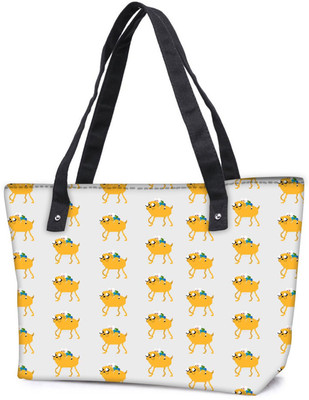 

Snoogg Pack Of 2 Pixel Adventure Combo Tote Shopping Grocery Bag With Coin Pencil Purse Shoulder Bag(Multicolor, 15 L)