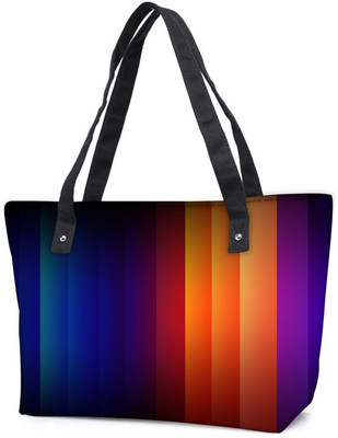 

Snoogg Pack Of 2 Multicolor Rays Combo Tote Shopping Grocery Bag With Coin Pencil Purse Shoulder Bag(Multicolor, 5 L)