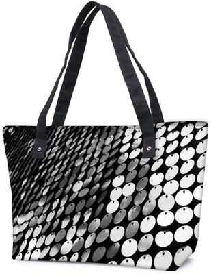 

Snoogg Pack Of 2 Multiple Disc Combo Tote Shopping Grocery Bag With Coin Pencil Purse Shoulder Bag(Multicolor, 15 L)