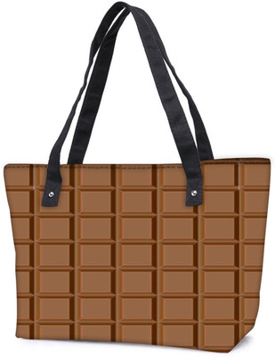 

Snoogg Pack Of 2 Chocolate Combo Tote Shopping Grocery Bag With Coin Pencil Purse Shoulder Bag(Multicolor, 15 L)