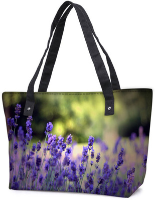 

Snoogg Pack Of 2 Colordul Flower Combo Tote Shopping Grocery Bag With Coin Pencil Purse Shoulder Bag(Multicolor, 5 L)