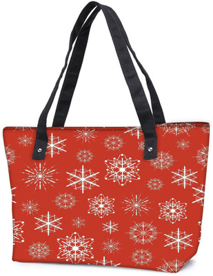 

Snoogg Pack Of 2 White Pattern Red Combo Tote Shopping Grocery Bag With Coin Pencil Purse Shoulder Bag(Multicolor, 5 L)
