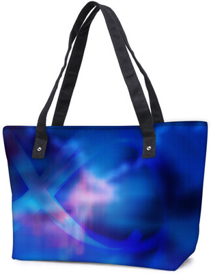 

Snoogg Pack Of 2 Abstract Blue Colourback Combo Tote Shopping Grocery Bag With Coin Pencil Purse Shoulder Bag(Multicolor, 5 L)