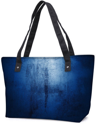 

Snoogg Pack Of 2 Abstract Blue Paint Design Combo Tote Shopping Grocery Bag With Coin Pencil Purse Shoulder Bag(Multicolor, 15 L)