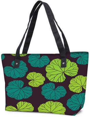 

Snoogg Pack Of 2 Seamless Pattern On Leaves Theme Combo Tote Shopping Grocery Bag With Coin Pencil Purse Shoulder Bag(Multicolor, 15 L)