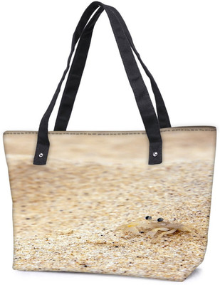 

Snoogg Pack Of 2 Beach Sand Crab Combo Tote Shopping Grocery Bag With Coin Pencil Purse Shoulder Bag(Multicolor, 5 L)