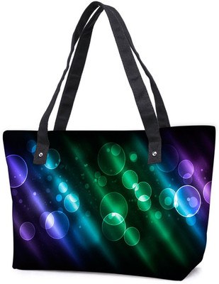 

Snoogg Pack Of 2 Multicolor Bubbles Combo Tote Shopping Grocery Bag With Coin Pencil Purse Shoulder Bag(Multicolor, 15 L)