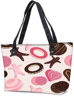 

Snoogg Pack Of 2 Pink Chocolates Combo Tote Shopping Grocery Bag With Coin Pencil Purse Shoulder Bag(Multicolor, 5 L)