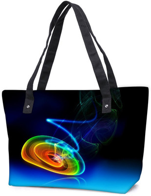 

Snoogg Pack Of 2 Multicolor Disc Combo Tote Shopping Grocery Bag With Coin Pencil Purse Shoulder Bag(Multicolor, 5 L)