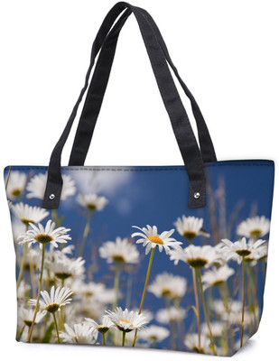 

Snoogg Pack Of 2 Daisies Combo Tote Shopping Grocery Bag With Coin Pencil Purse Shoulder Bag(Multicolor, 15 L)