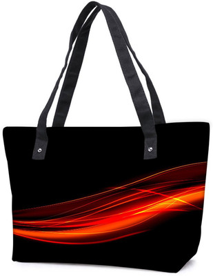 

Snoogg Pack Of 2 Abstract Red Design Combo Tote Shopping Grocery Bag With Coin Pencil Purse Shoulder Bag(Multicolor, 15 L)