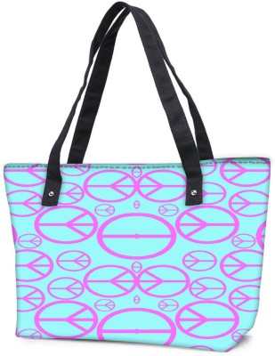 

Snoogg Pack Of 2 Peace Symbol Pattern 2894 Combo Tote Shopping Grocery Bag With Coin Pencil Purse Shoulder Bag(Multicolor, 15 L)