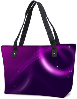 

Snoogg Pack Of 2 Neon Purple Design Combo Tote Shopping Grocery Bag With Coin Pencil Purse Shoulder Bag(Multicolor, 5 L)
