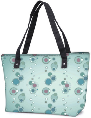 

Snoogg Pack Of 2 Blue Circles And Bubbles 2594 Combo Tote Shopping Grocery Bag With Coin Pencil Purse Shoulder Bag(Multicolor, 5 L)