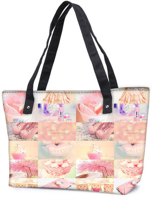 

Snoogg Pack Of 2 Learn To Love Yourself Combo Tote Shopping Grocery Bag With Coin Pencil Purse Shoulder Bag(Multicolor, 5 L)