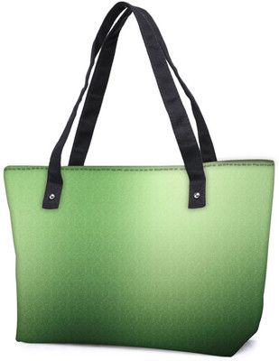 

Snoogg Pack Of 2 Light Green Pattern Design Combo Tote Shopping Grocery Bag With Coin Pencil Purse Shoulder Bag(Multicolor, 5 L)