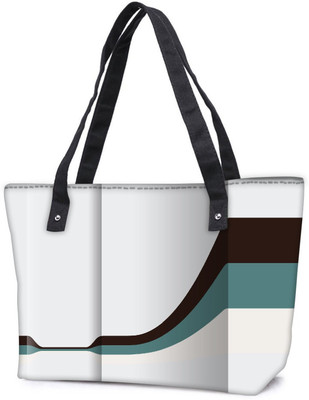 

Snoogg Pack Of 2 Black Pathway In White Background Combo Tote Shopping Grocery Bag With Coin Pencil Purse Shoulder Bag(Multicolor, 5 L)