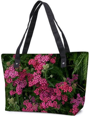 

Snoogg Pack Of 2 Red And Green Flowers Combo Tote Shopping Grocery Bag With Coin Pencil Purse Shoulder Bag(Multicolor, 5 L)