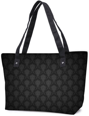 

Snoogg Pack Of 2 Abstract Black Pattern Design Combo Tote Shopping Grocery Bag With Coin Pencil Purse Shoulder Bag(Multicolor, 5 L)