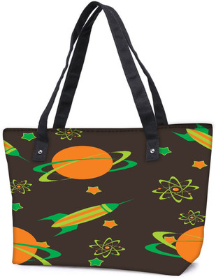 

Snoogg Pack Of 2 Abstract Science Background Combo Tote Shopping Grocery Bag With Coin Pencil Purse Shoulder Bag(Multicolor, 5 L)