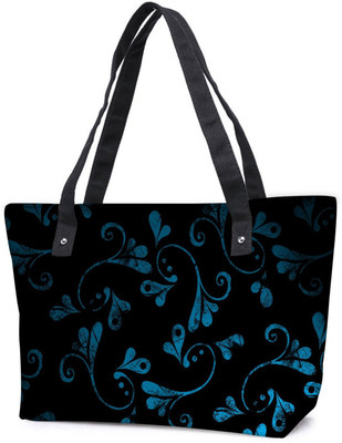 

Snoogg Pack Of 2 Blue Abstract Design Combo Tote Shopping Grocery Bag With Coin Pencil Purse Shoulder Bag(Multicolor, 5 L)