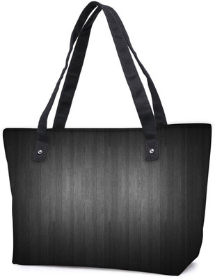 

Snoogg Pack Of 2 Plain Black Combo Tote Shopping Grocery Bag With Coin Pencil Purse Shoulder Bag(Multicolor, 5 L)