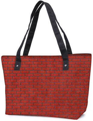 

Snoogg Pack Of 2 Red Bricks Combo Tote Shopping Grocery Bag With Coin Pencil Purse Shoulder Bag(Multicolor, 15 L)