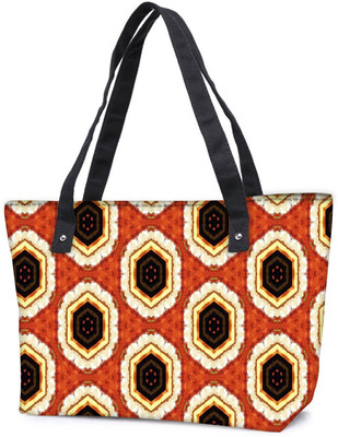 

Snoogg Pack Of 2 Abstract Multicolor Design Combo Tote Shopping Grocery Bag With Coin Pencil Purse Shoulder Bag(Multicolor, 5 L)