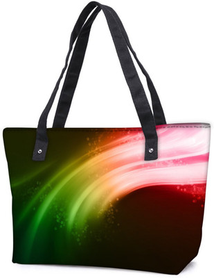 

Snoogg Pack Of 2 Multicolor Strips Combo Tote Shopping Grocery Bag With Coin Pencil Purse Shoulder Bag(Multicolor, 15 L)