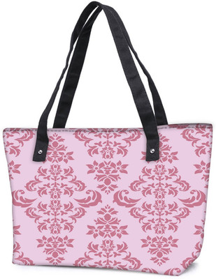

Snoogg Pack Of 2 Pink Floral Pattern Combo Tote Shopping Grocery Bag With Coin Pencil Purse Shoulder Bag(Multicolor, 15 L)