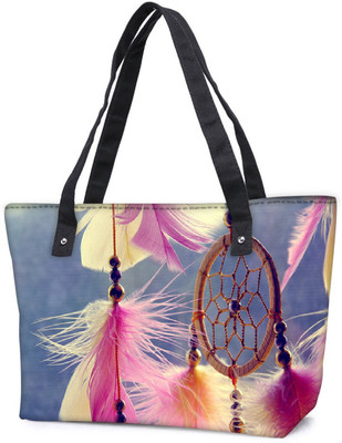 

Snoogg Pack Of 2 Dream Catcher Real Combo Tote Shopping Grocery Bag With Coin Pencil Purse Shoulder Bag(Multicolor, 5 L)