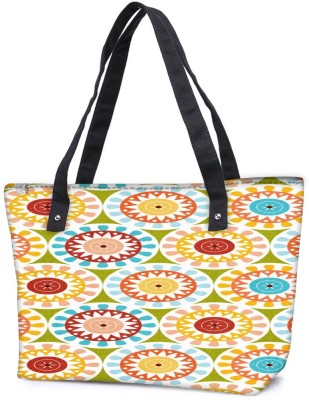 

Snoogg Pack Of 2 Motif Design Green Combo Tote Shopping Grocery Bag With Coin Pencil Purse Shoulder Bag(Multicolor, 5 L)